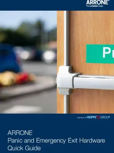 Arrone Panic and Emergency Exit Hardware Brochure