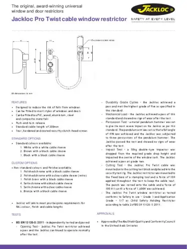 Pro Twist Datasheet