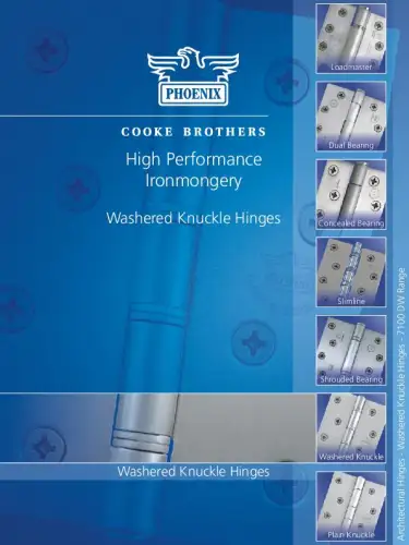 Washered Knuckle Hinges Brochure