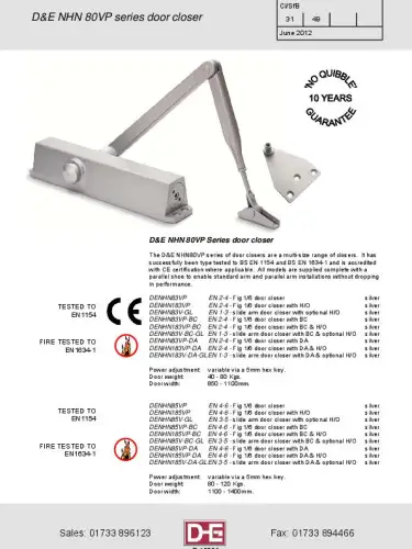 Door Closers Brochure