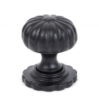 Click Here To Enlarge This Photo Of 83507 From The Anvil Black Cabinet Knob (with base) - Small