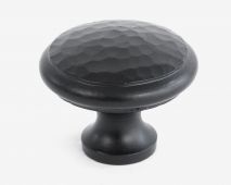 33993 From The Anvil Black Beaten Cupboard Knob - Large