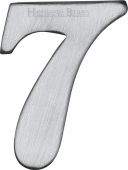C1568 7-SC Heritage Brass Numeral 7 Self Adhesive 51mm (2") Satin Chrome Finish