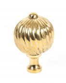 83552 From The Anvil Polished Brass Spiral Cabinet Knob - Large