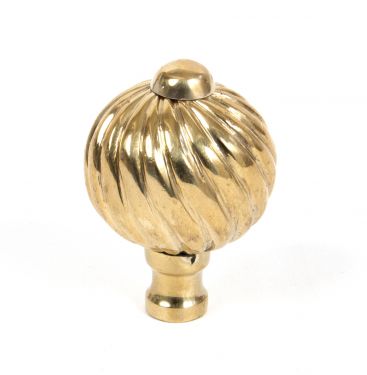 Click Here To Enlarge This Photo Of 83550 From The Anvil Polished Brass Spiral Cabinet Knob - Small