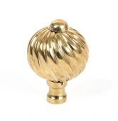 83550 From The Anvil Polished Brass Spiral Cabinet Knob - Small