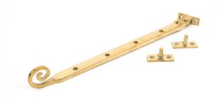 83596 From The Anvil Polished Brass 12" Monkeytail Stay