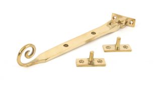 83594 From The Anvil Polished Brass 8" Monkeytail Stay