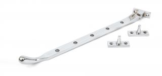 33754 From The Anvil Polished Chrome 12'' Peardrop Stay