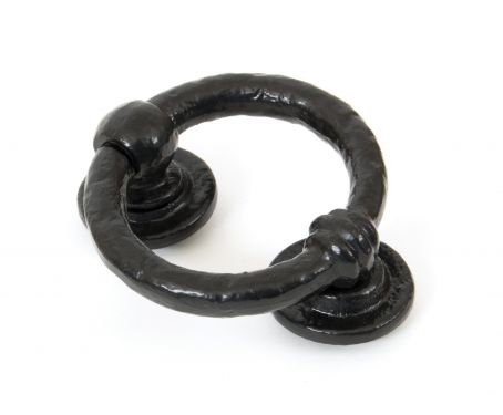 Click Here To Enlarge This Photo Of 33869 From The Anvil Black 4'' Ring Door Knocker