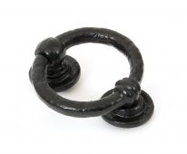 33869 From The Anvil Black 4'' Ring Door Knocker