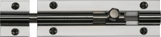 C1582 4-PC Heritage Brass Door Bolt Straight 4" x 1 ¼" Polished Chrome Finish