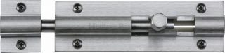 C1582 4-SC Heritage Brass Door Bolt Straight 4" x 1 ¼" Satin Chrome Finish