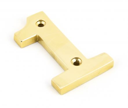 Click Here To Enlarge This Photo Of 83711 From The Anvil Polished Brass Numeral 1