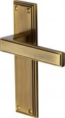 ATL5710-AT Heritage Brass Door Handle Lever Latch Atlantis Design Antique Brass Finish
