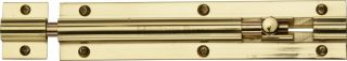 C1582 6-PB Heritage Brass Door Bolt Straight 6" x 1 ¼" Polished Brass Finish