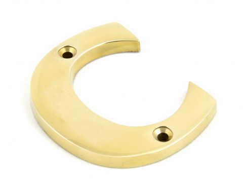 Click Here To Enlarge This Photo Of 83801C From The Anvil Polished Brass Letter C