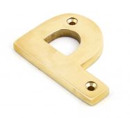 83801P From The Anvil Polished Brass Letter P