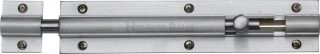 C1582 6-SC Heritage Brass Door Bolt Straight 6" x 1 ¼" Satin Chrome Finish