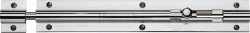 Click Here To Enlarge This Photo Of C1582 8-PC Heritage Brass Door Bolt Straight 8" x 1 ¼" Polished Chrome Finish