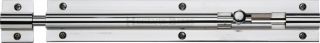 C1582 8-PC Heritage Brass Door Bolt Straight 8" x 1 ¼" Polished Chrome Finish