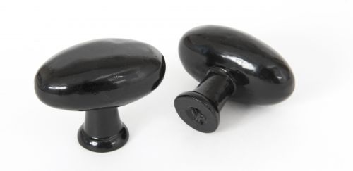 Click Here To Enlarge This Photo Of 83790 From The Anvil Oval Cabinet Knob - Black