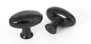 83790 From The Anvil Oval Cabinet Knob - Black