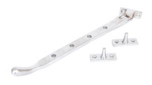 33348 From The Anvil Satin Chrome 10" Cast Pear Drop Stay