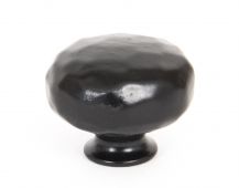 33363 From The Anvil Black Hammered Knob - Large