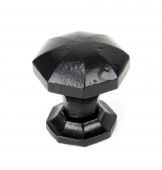 33372 From The Anvil Black Octagonal Cabinet Knobs - Small