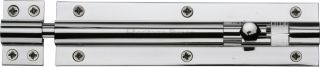 C1584 6-PC Heritage Brass Door Bolt Straight 6" x 1 ½"" Polished Chrome Finish