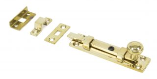 33096 From The Anvil Polished Brass 4" Universal Knob Bolt