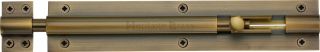 C1584 8-AT Heritage Brass Door Bolt Straight 8" x 1 ½"" Antique Brass Finish