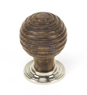 Click Here To Enlarge This Photo Of 83873 From The Anvil Rosewood & Polished Nickel Beehive Cabinet Knob - Small