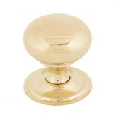 83877 From The Anvil Polished Brass Mushroom Cabinet Knob - Large