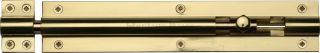 C1584 8-PB Heritage Brass Door Bolt Straight 8" x 1 ½"" Polished Brass Finish