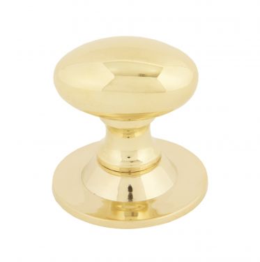 Click Here To Enlarge This Photo Of 83885 From The Anvil Polished Brass Oval Cabinet Knob - Small