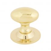 83885 From The Anvil Polished Brass Oval Cabinet Knob - Small