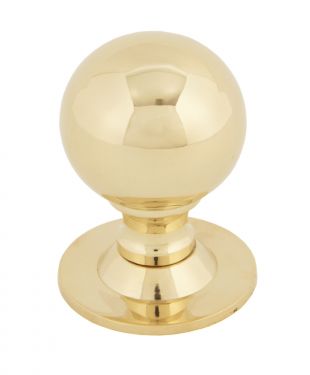 Click Here To Enlarge This Photo Of 83881 From The Anvil Polished Brass Ball Cabinet Knob - Large
