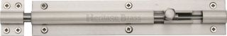 C1584 8-SN Heritage Brass Door Bolt Straight 8" x 1 ½"" Satin Nickel Finish