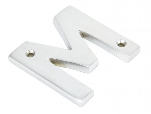 Click Here To Enlarge This Photo Of 83804M From The Anvil Satin Chrome Letter 'M'