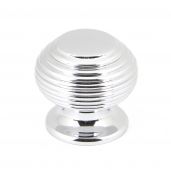 90337 From The Anvil Polished Chrome Beehive Cabinet Knob - Small