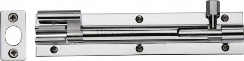 Click Here To Enlarge This Photo Of C1592 6-PC Heritage Brass Door Bolt Necked 6" x 1 ¼" Polished Chrome Finish