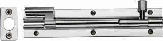 C1592 6-PC Heritage Brass Door Bolt Necked 6" x 1 ¼" Polished Chrome Finish