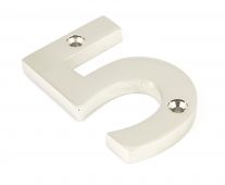90315 From The Anvil Polished Nickel Numeral No '5'