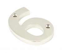 90316 From The Anvil Polished Nickel Numeral No '6'