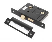 91085 From The Anvil Black 3'' Bathroom Mortice Lock