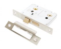 91086 From The Anvil Nickel Plated 3" Standard Bathroom Mortice Lock