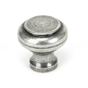 Click Here To Enlarge This Photo Of 45149 From The Anvil Pewter Regency Cupboard Knob - Small