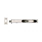 C1680 8-PNF Heritage Brass Lever Action Flush Bolt 8" x .¾" Polished Nickel Finish